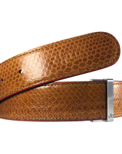 Light Brown Snakeskin Leather Strap