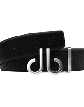 Black Handmade Italian Leather with Silver Icon Classic Buckle