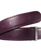 Purple Full Grain Texture Leather Strap