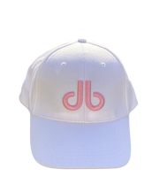 White Cap with Pink Trim